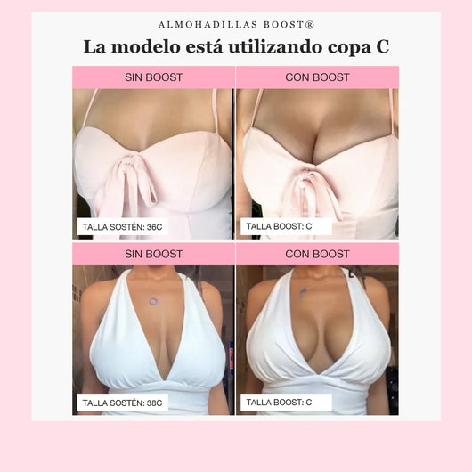 Boost®️ - Almohadilla Pegajosa Para Aumentar 2 Tallas Mas Tu Busto
