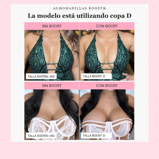 Boost®️ - Almohadilla Pegajosa Para Aumentar 2 Tallas Mas Tu Busto